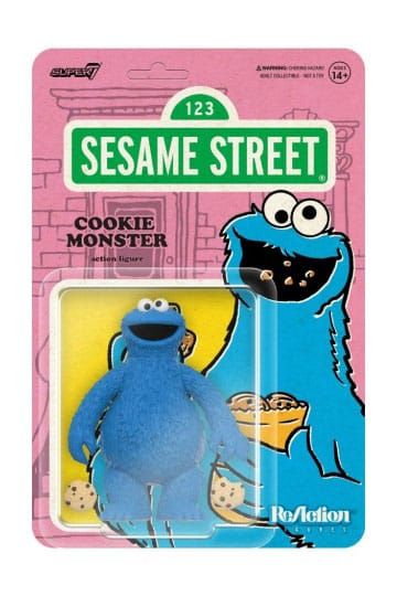 Super7 Sesamstraße ReAction Actionfigur Wave 02 Krümelmonster 10 cm MOC
