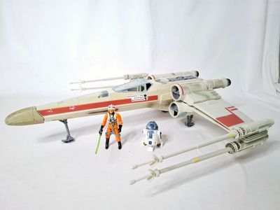 Star Wars X-Wing Sammlung inkl. Luke Skywalker & R2-D2 2002 Saga Collection !