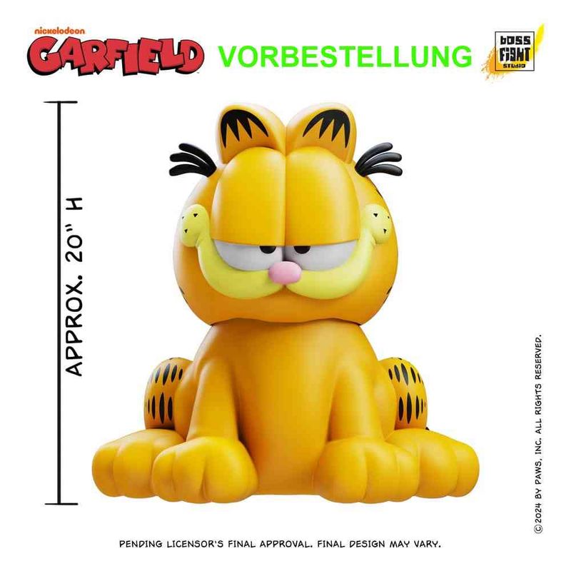 VORBESTELLUNG Boss Fight Studio  Garfield Statue 1/1 Garfield 51 cm
