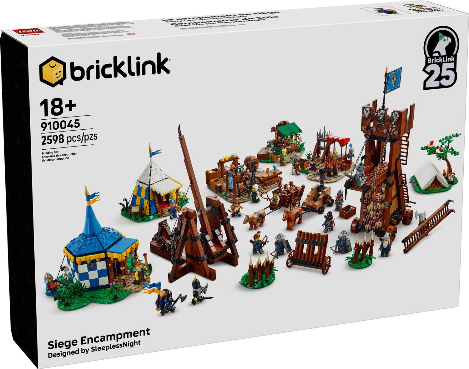 LEGO Bricklink 910045 Feldlager Siege Encampment 2598 Teile Exclusive
