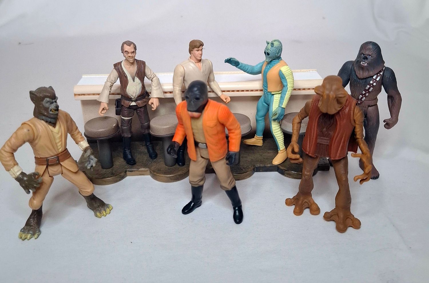 Star Wars Sammlung Kenner Cantina Bar Aliens Actionfiguren Greedo Ponda Baba