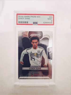 Panini Fifa World Cup 2018 Prizm W/C Leroy Sane PSA 9 Mint Sammelkarte