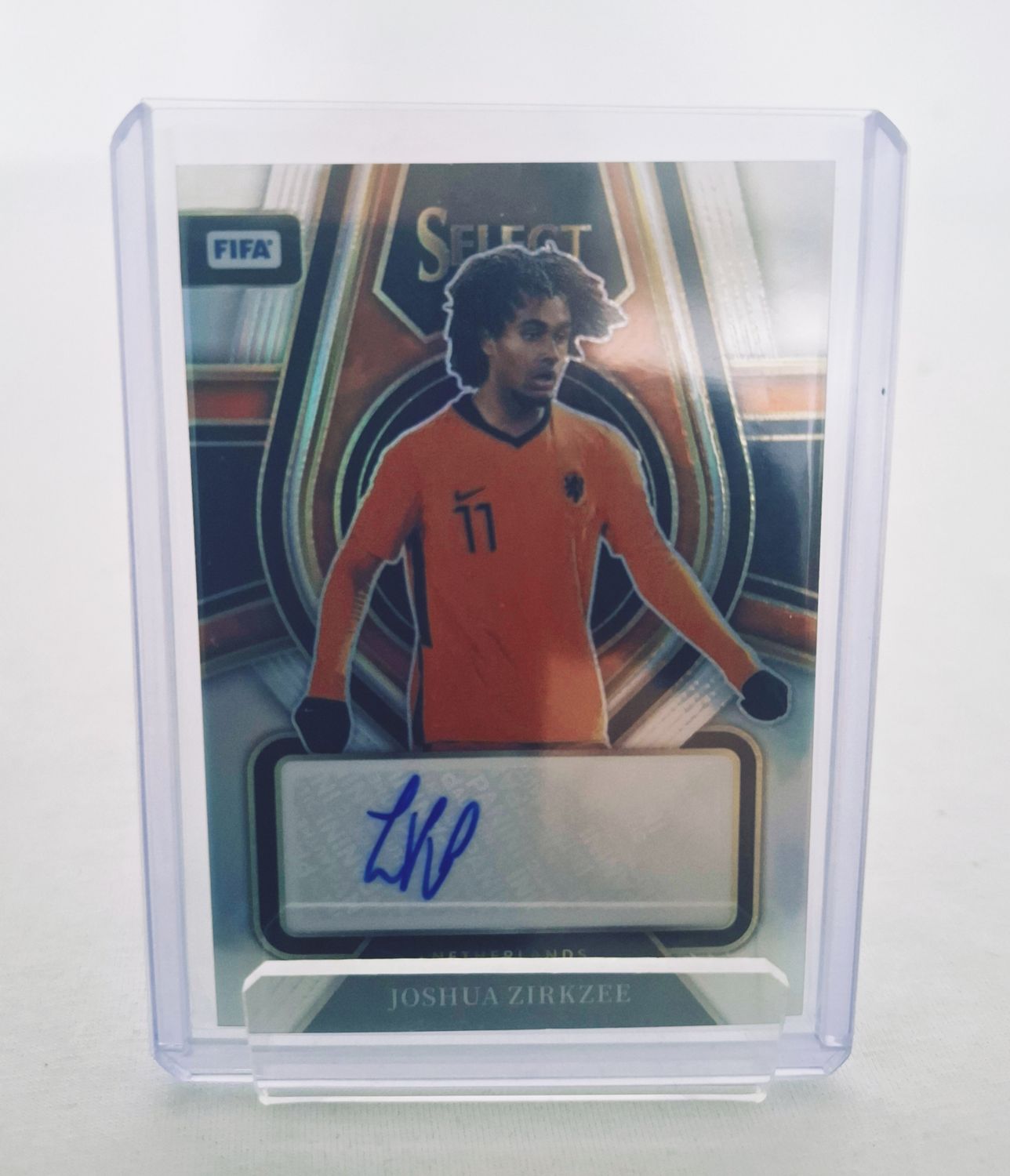 Panini Select Fifa Joshua Zirkzee Autograph Autogramm signed Mint Sammelkarte !