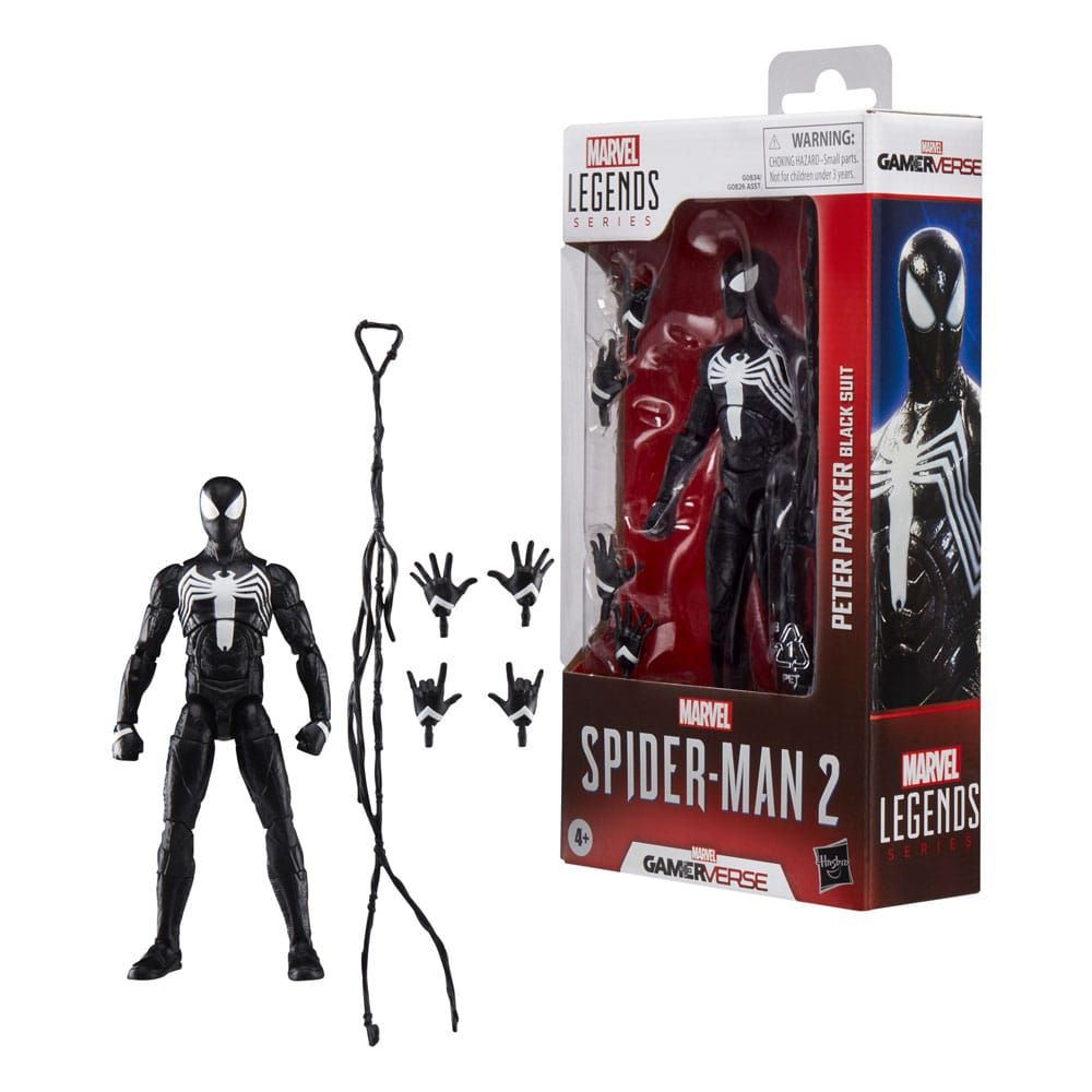 Spider-Man 2 Marvel Legends Gamerverse Actionfigur Peter Parker (Black Suit)