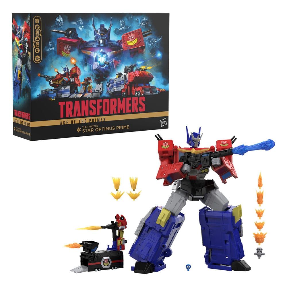 Transformers Age of the Primes Titan Class The Thirteen Star Optimus Prime #ds