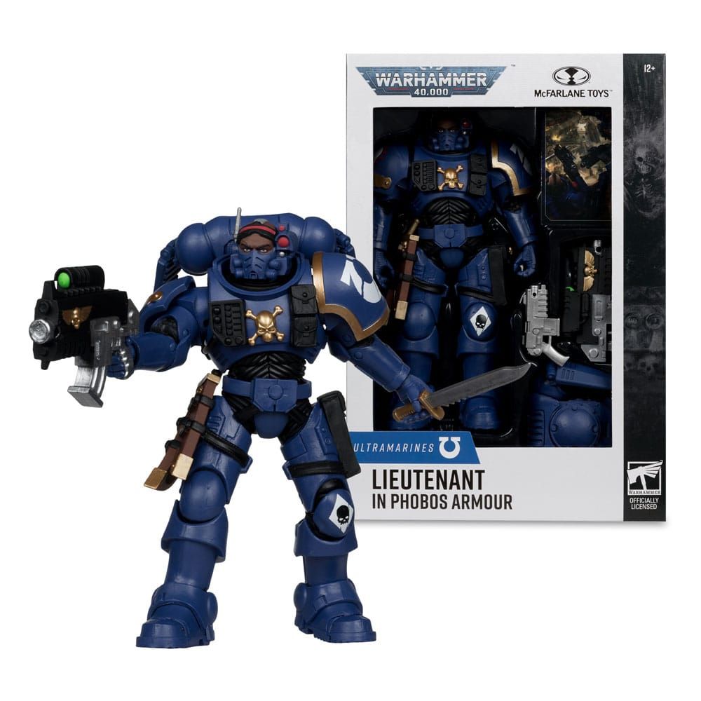 McFarlane Toys Warhammer 40,000 Actionfigur Lieutenant Phobos Armor Ultramarine