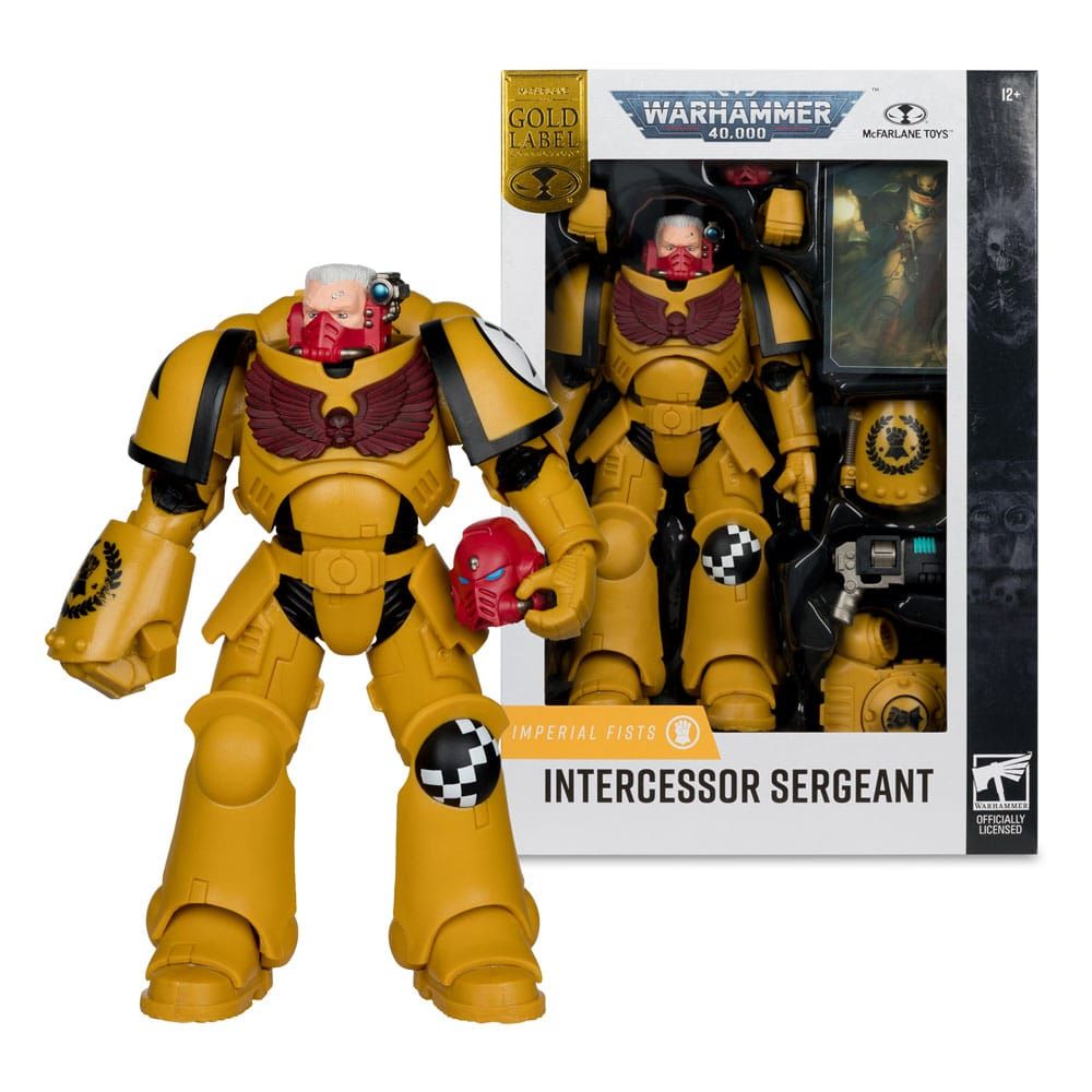 McFarlane Warhammer 40,000 Actionfigur Intercessor Sergeant Imperial Fist Gold