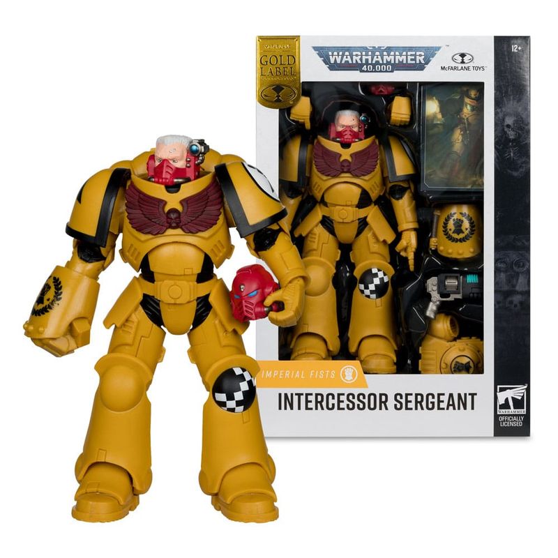 McFarlane Warhammer 40,000 Actionfigur Intercessor Sergeant Imperial Fist Gold