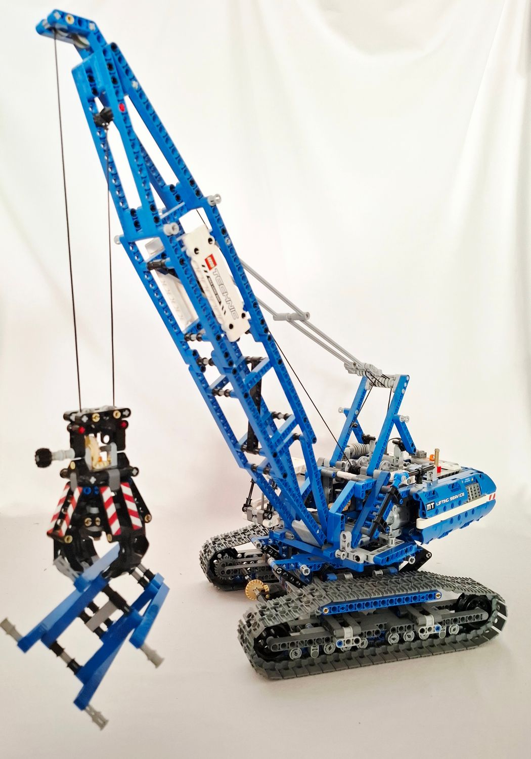 LEGO Technic 42042 Seilbagger 100 % komplett inkl. Power Functions Motor !