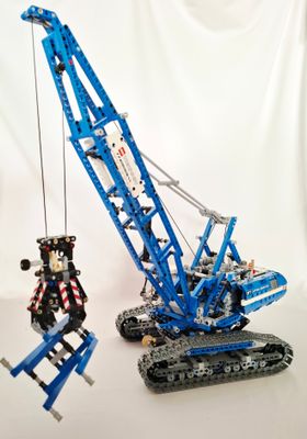 LEGO Technic 42042 Seilbagger 100 % komplett inkl. Power Functions Motor !