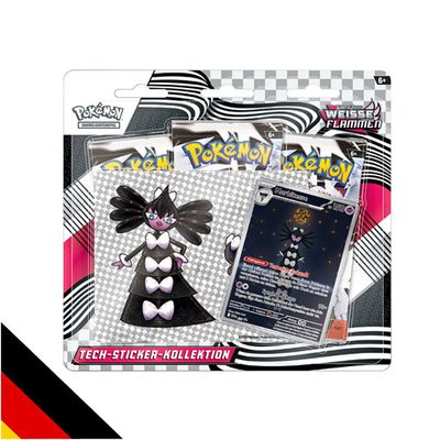 Pokémon TCG Karmesin & Purpur Weisse Flammen Tech-Sticker Kollektion deutsch