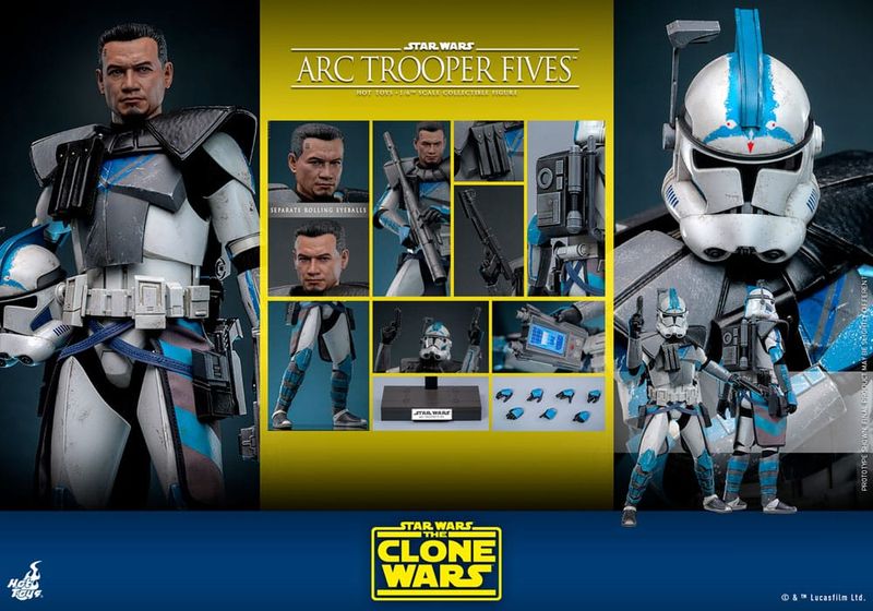 Hot Toys Star Wars: The Clone Wars Actionfigur 1/6 Arc Trooper Fives 30 cm #ds