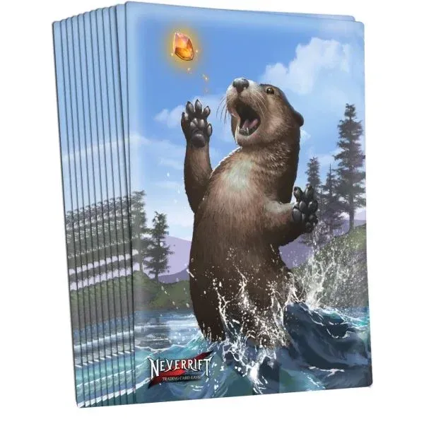 Neverrift TCG Card Sleeves: Otter - Logo 40 Stück Sammelkarten