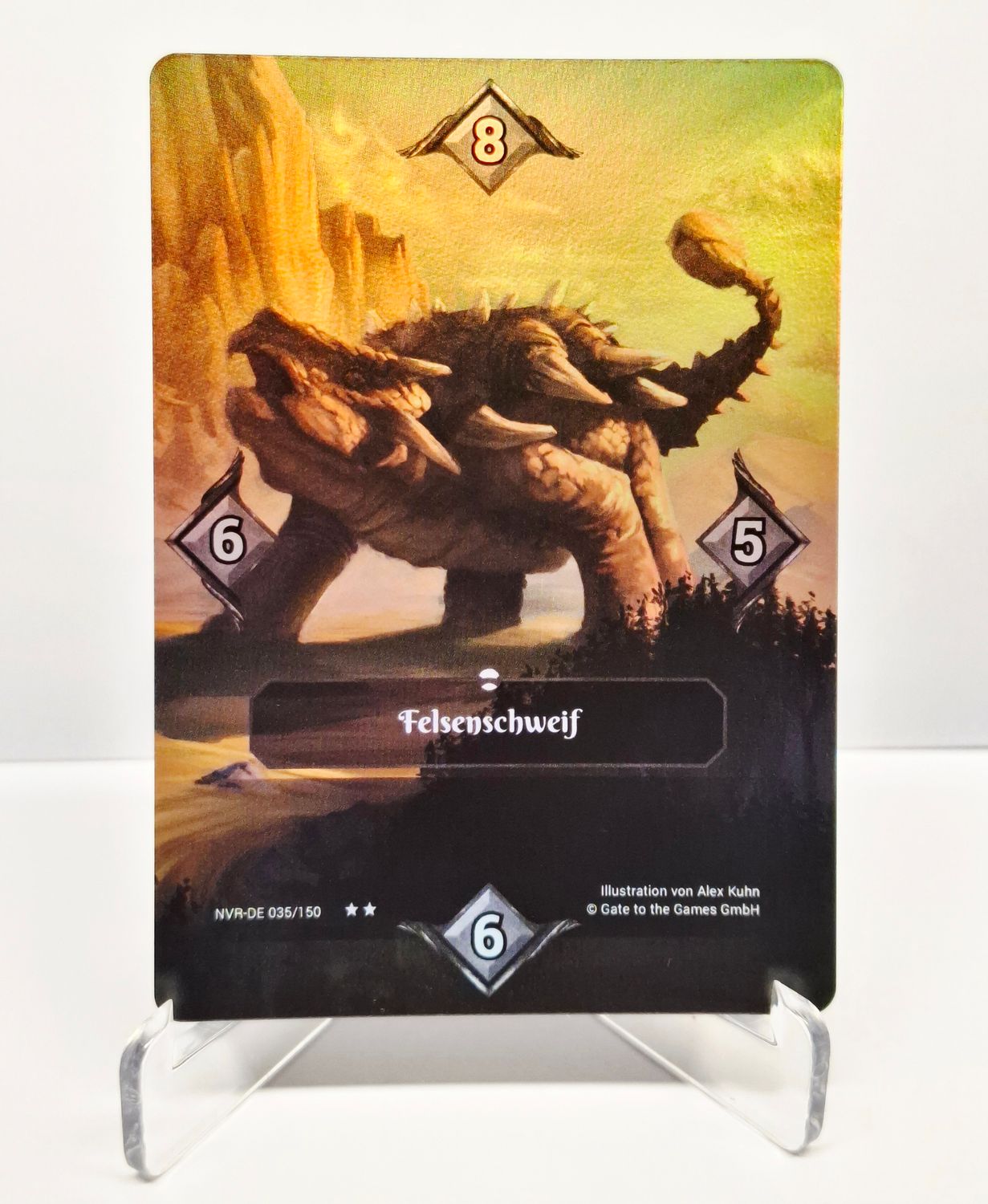 Neverrift TCG Alpha Felsenschweif Episch Foil Sammelkarte NVR-DE 035/150 deutsch