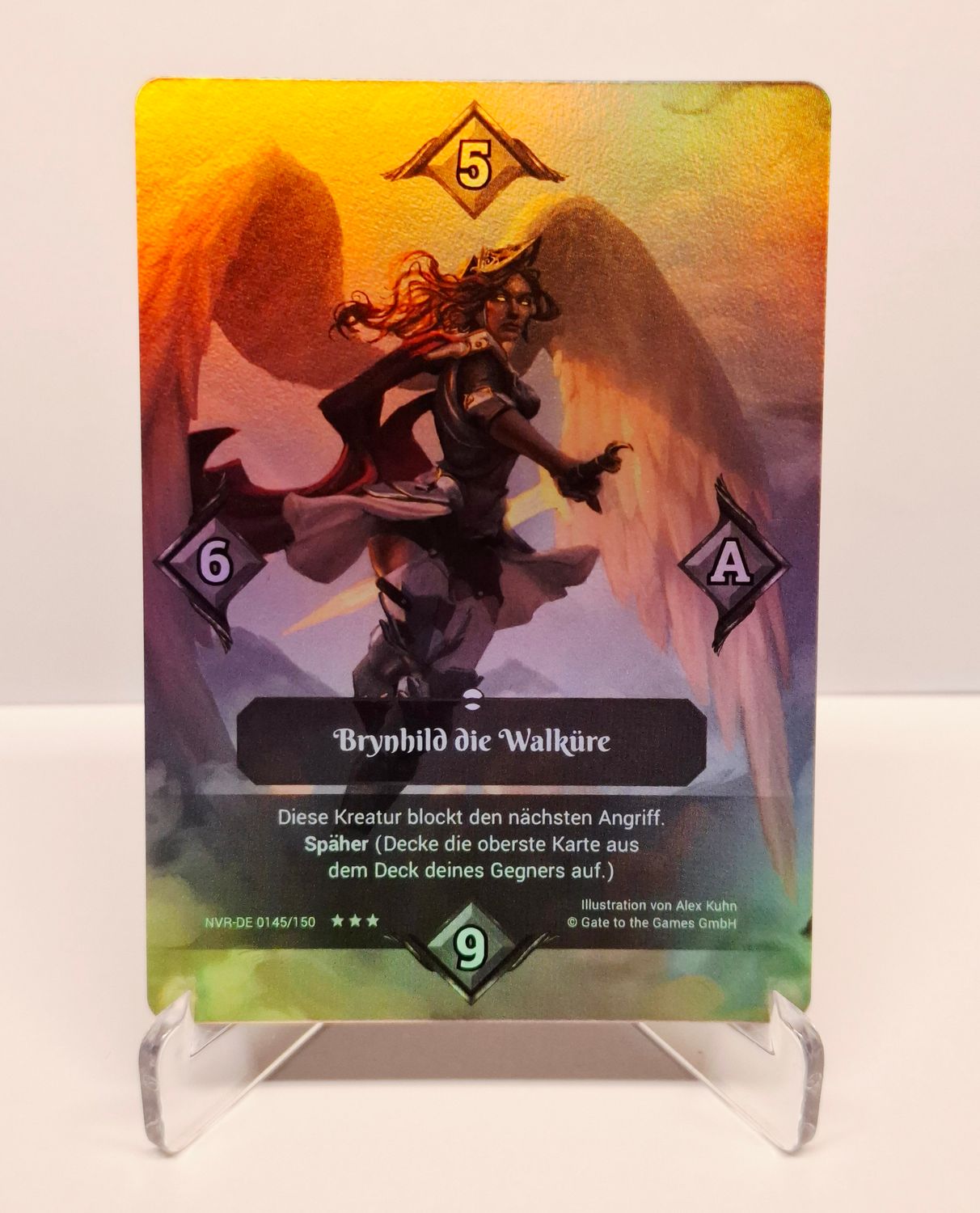 Neverrift TCG Alpha Brynhild die Walküre Episch Foil NVR-DE 145/150 deutsch !