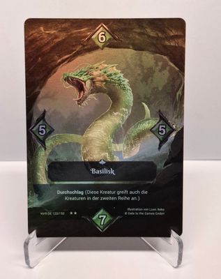 Neverrift TCG Alpha Basilisk Episch Foil NVR-DE 123/150 deutsch !