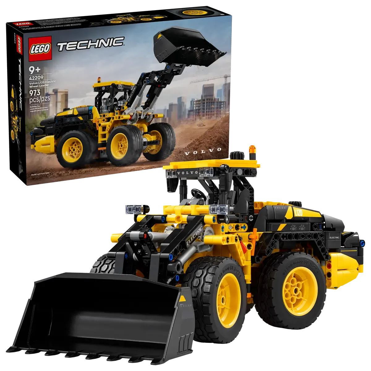 LEGO® Technic 42209 Volvo L120 Electric Radlader heben senken kippen
