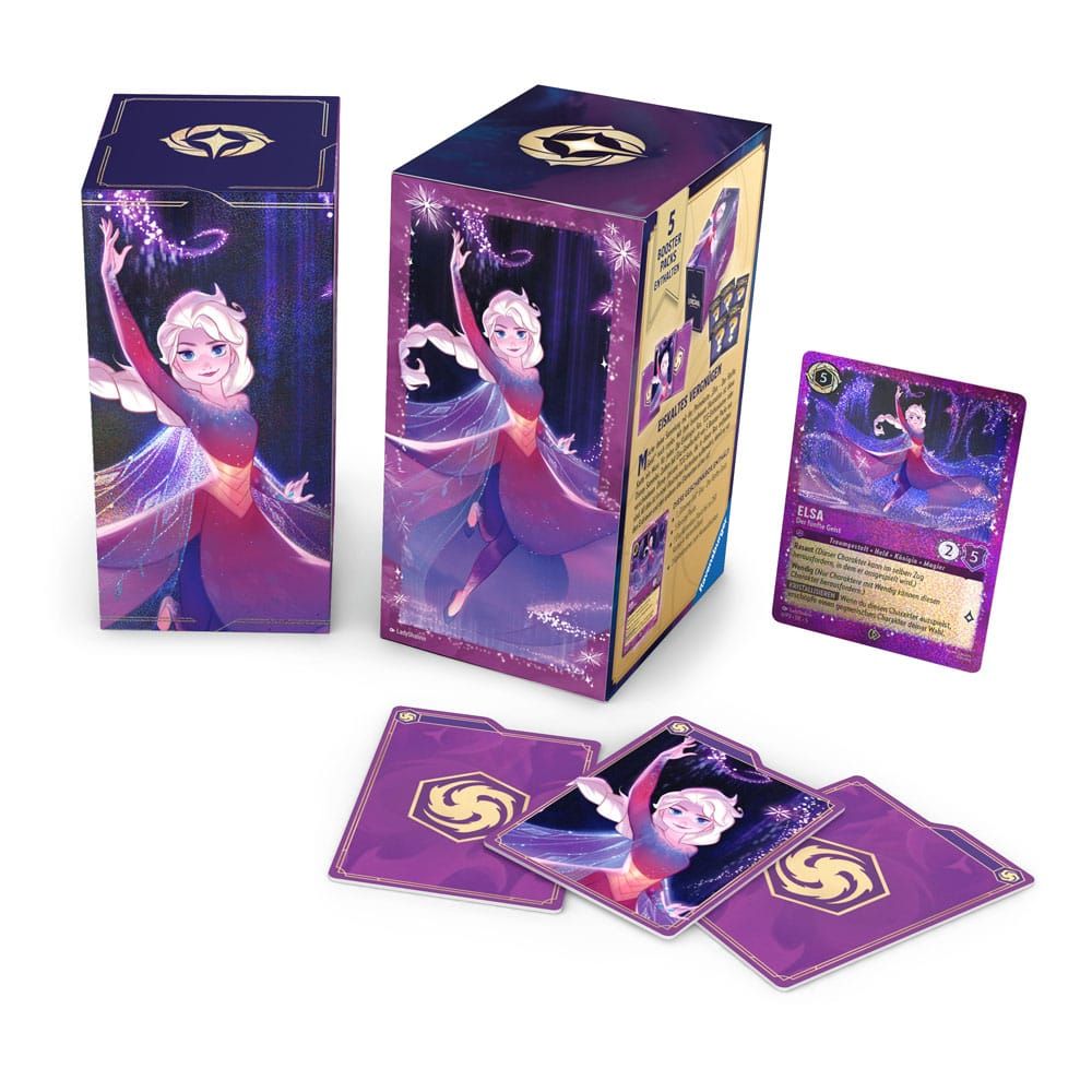 Ravensburger Disney Lorcana TCG Elsa Geschenkbox *Deutsche Edition* Booster