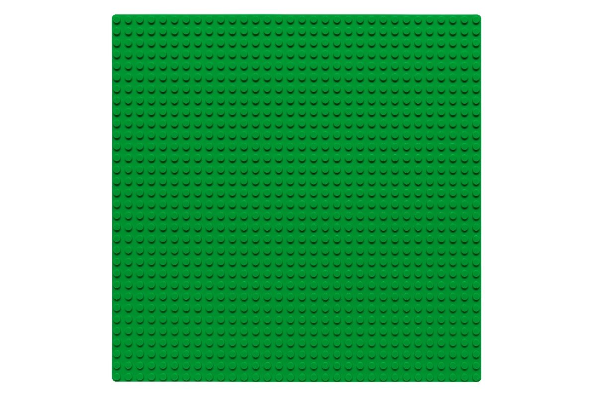 Bauplatte 32 x 32 Noppen (grün) passend für alle gängigen Klemmbausteine