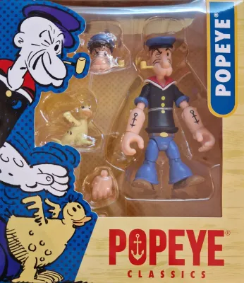 Boss Fight Studios Popeye Actionfigur Wave 03 Popeye 1st Appearance Black Shirt