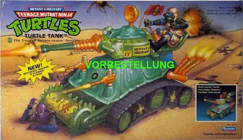 VORBESTELLUNG Playmates Teenage Mutant Ninja Turtles Fahrzeug Turtle Tank Exclusive 25 cm