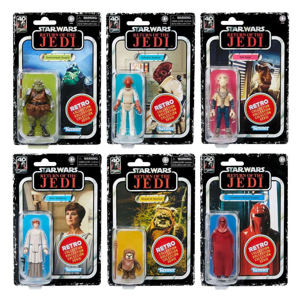 Hasbro Star Wars Episode VI Retro Collection Actionfiguren 6er-Pack 10 cm