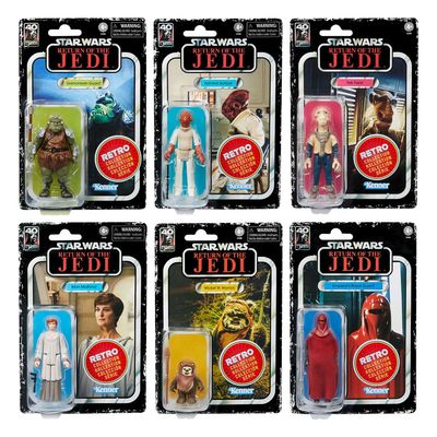 Hasbro Star Wars Episode VI Retro Collection Actionfiguren 6er-Pack 10 cm