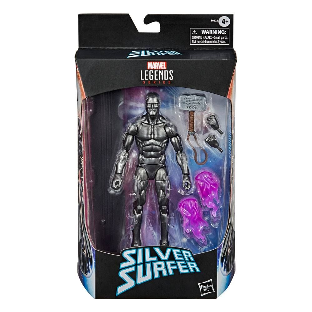 Hasbro Marvel Legends Series Actionfigur 2021 Silver Surfer with Mjolnir