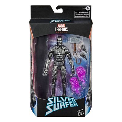 Hasbro Marvel Legends Series Actionfigur 2021 Silver Surfer with Mjolnir