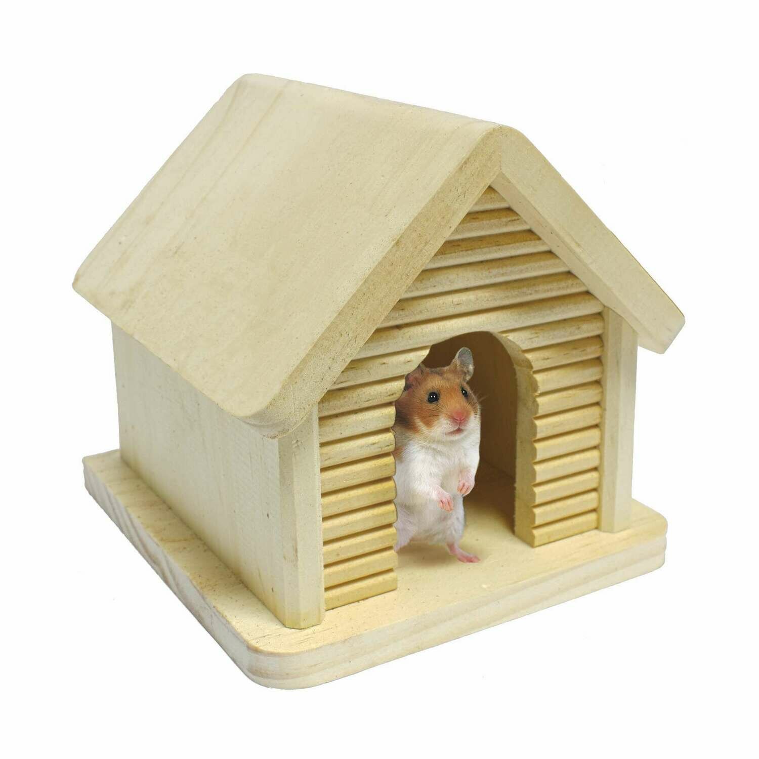 Accesorio de recreo Casita chalet de madera para roedores