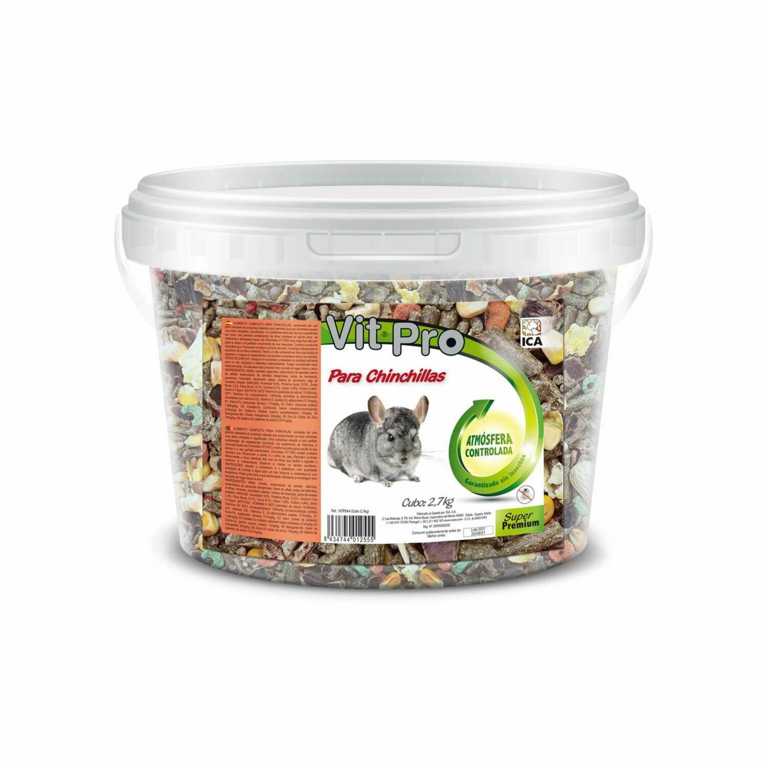 Alimento para Chinchillas VIT PRO en cubo