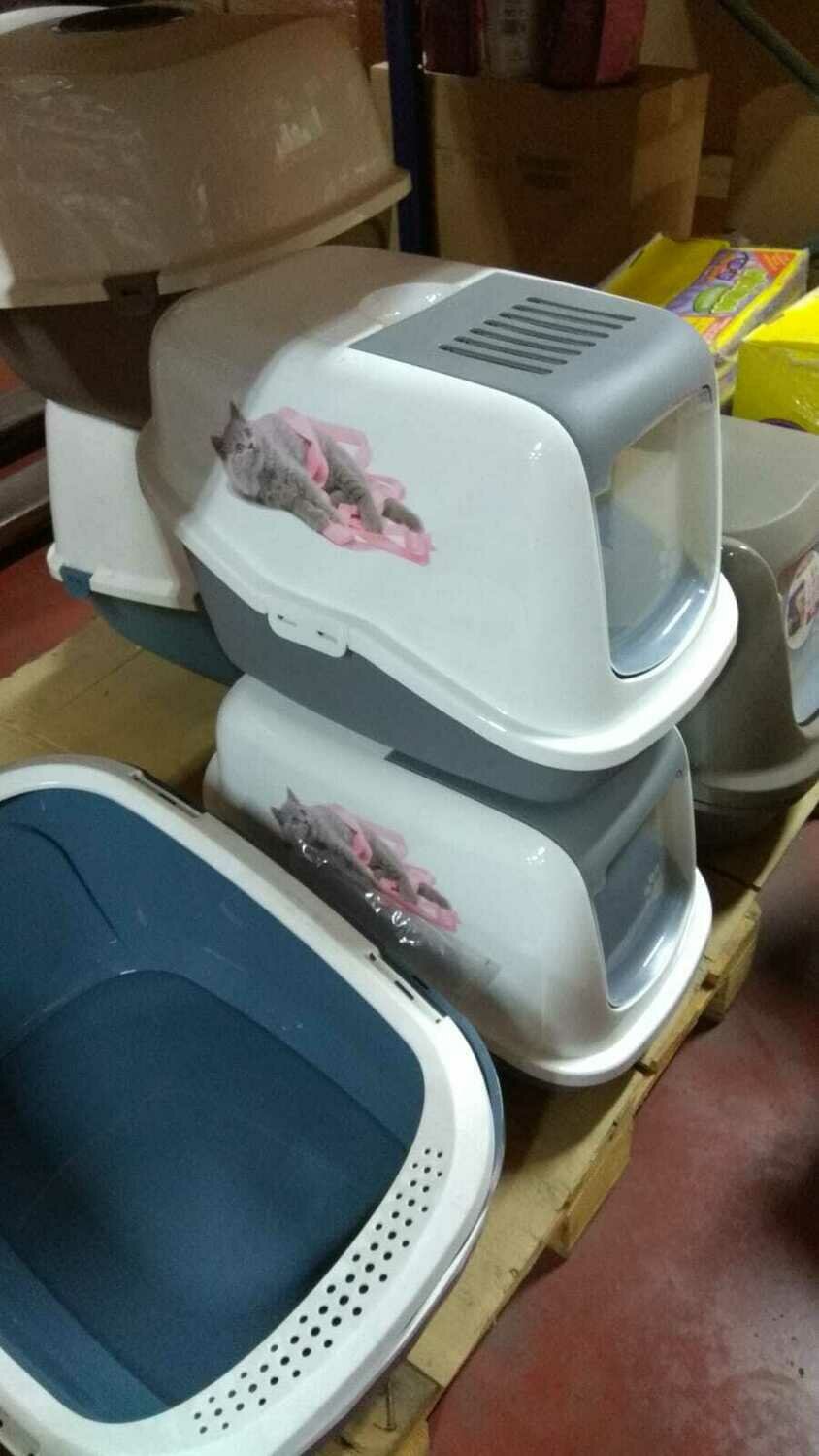 Arenero gatos Bandeja cubierta PREMIUM