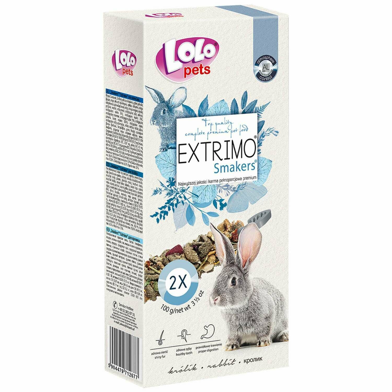 Barritas extrimo (mezcla) para conejos "LOLO"