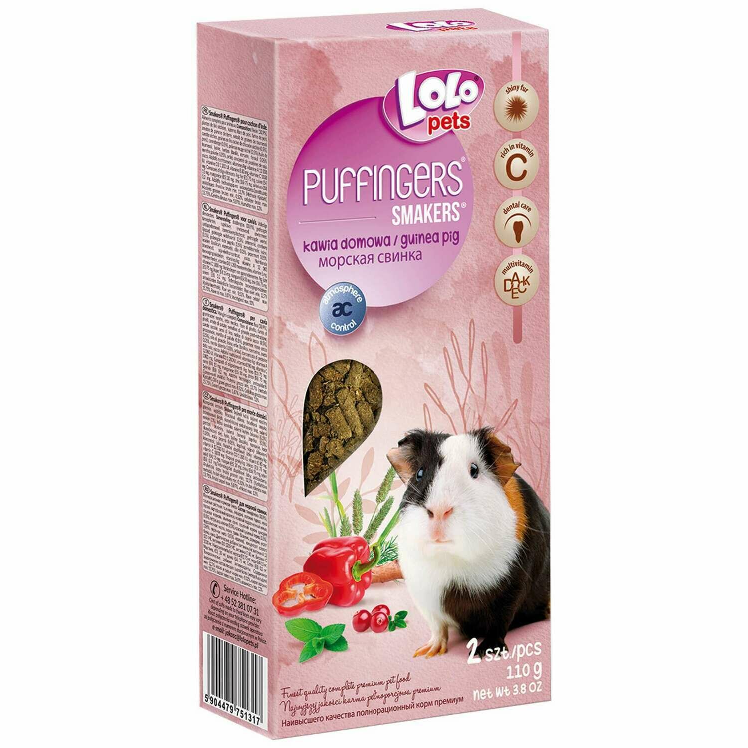 Barritas puffinger (pienso) para cobayas "LOLO"