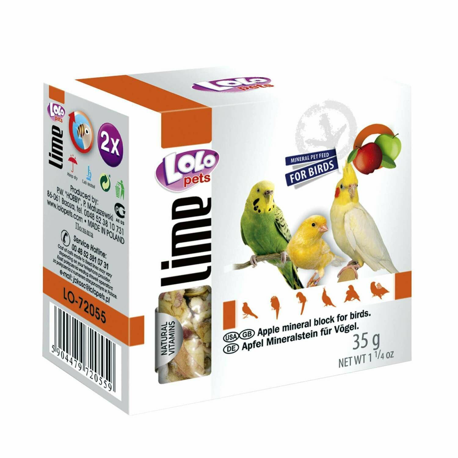 Bloque mineral de manzana "LOLO"