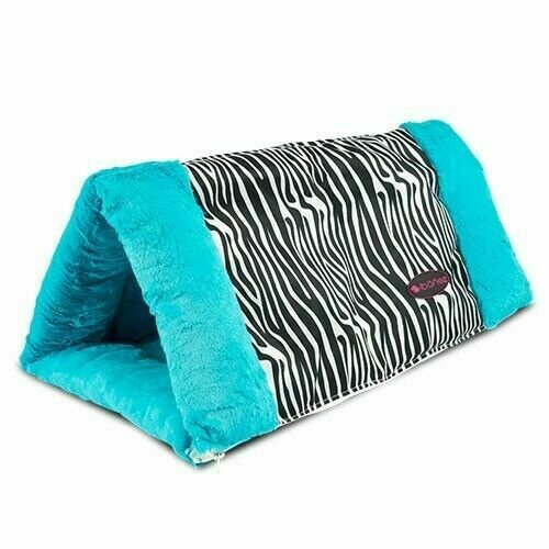 Cama túnel "Cebra" azul y negra