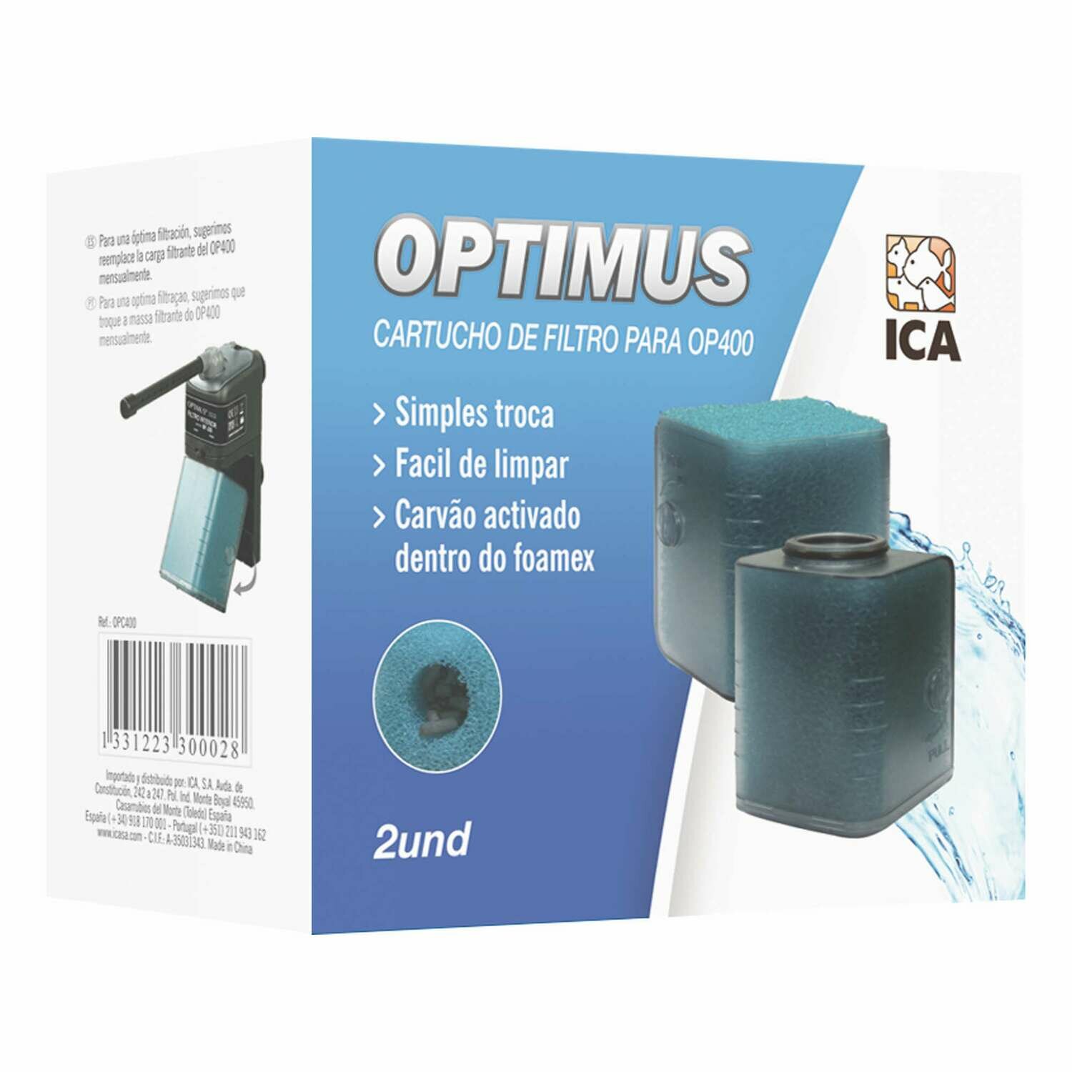 Carga FOAMEX + Carbón para OPTIMUS 400