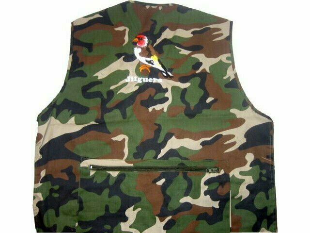 Chaleco militar bordado