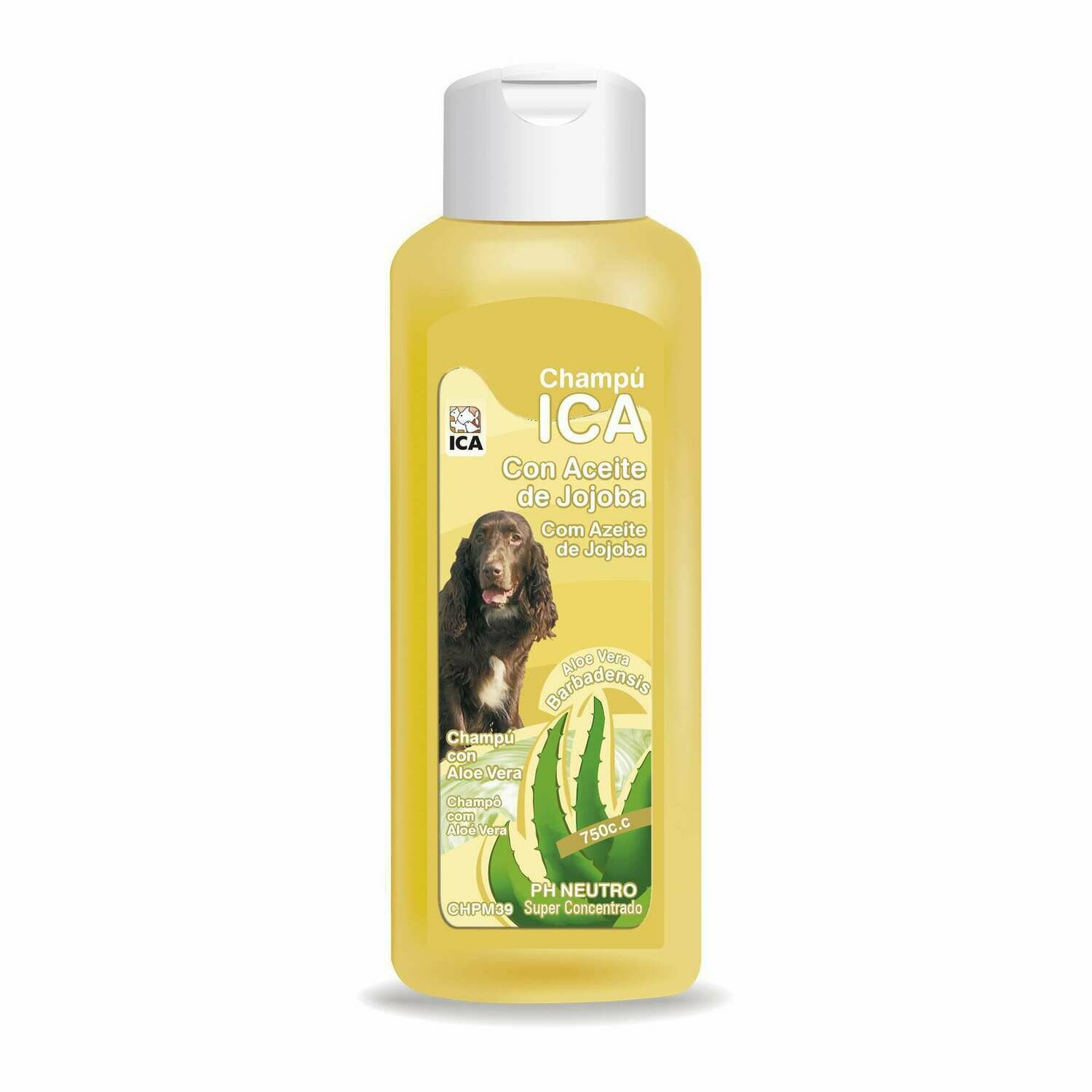 Champú de aceite de jojoba con Aloe Vera para perros