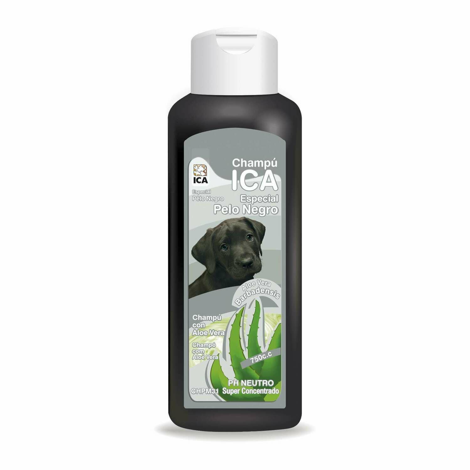 Champú especial pelo negro con Aloe Vera para perros