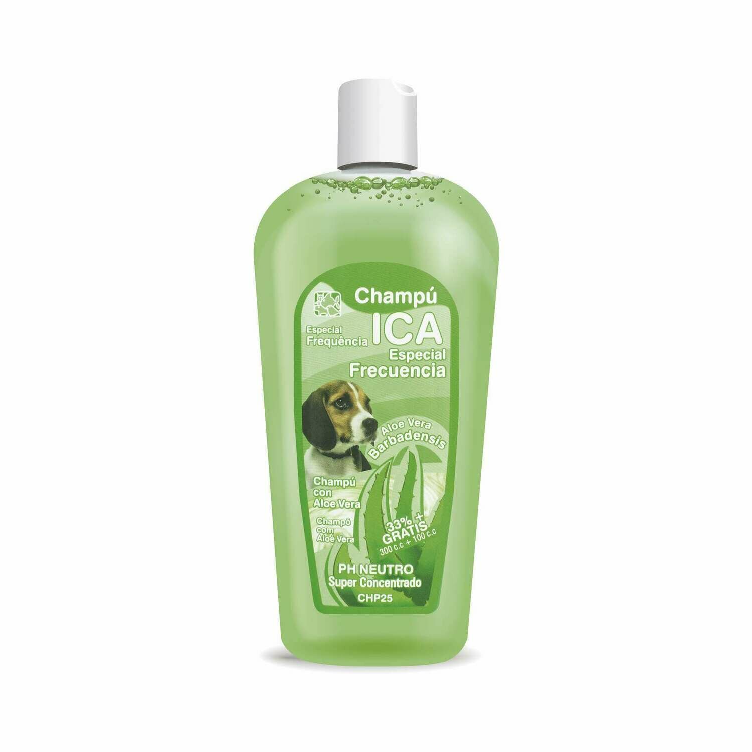 Champú frecuencia con Aloe Vera para perros