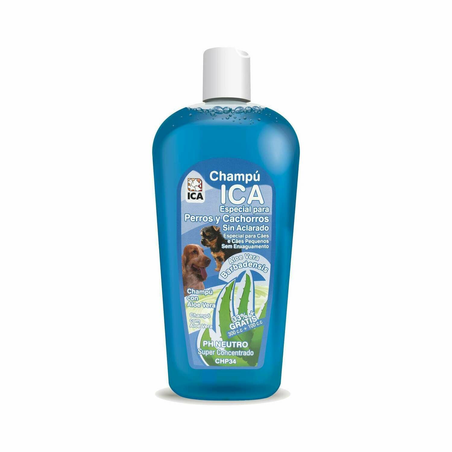 Champú lavado en seco con Aloe Vera para perros