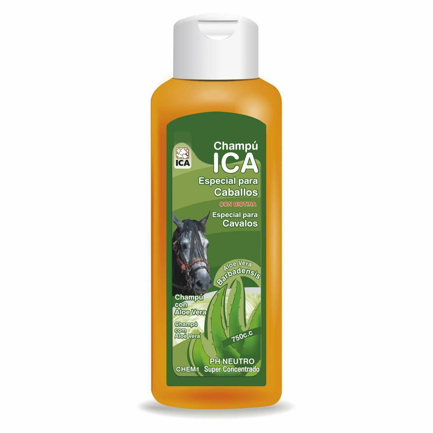 Champú para caballos con Aloe Vera