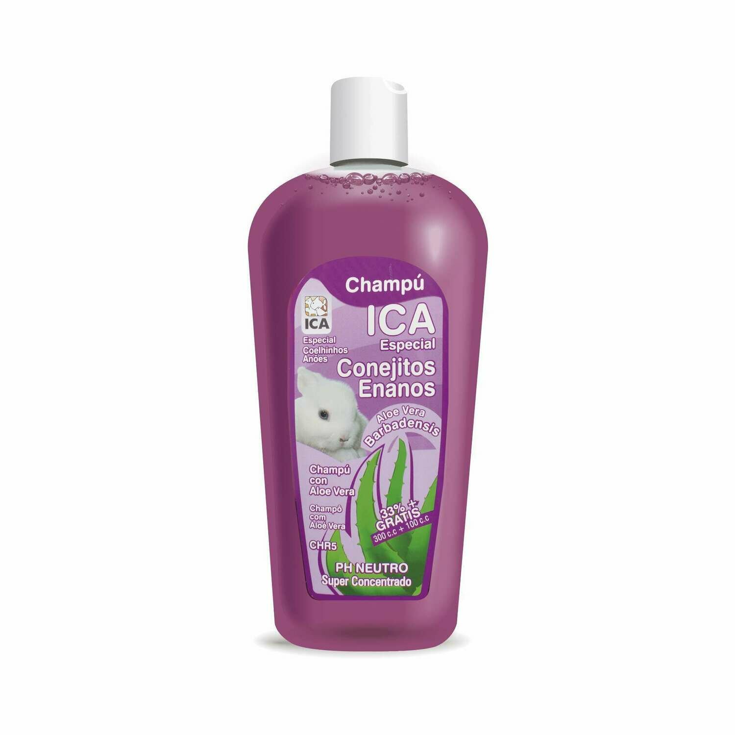 Champú para conejos enanos con Aloe Vera