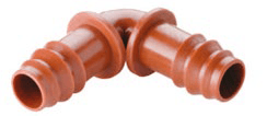 Codo Goteo Marrón Acetal 16 mm