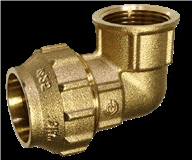 Codo LATÓN 90º HEMBRA    32Ø
