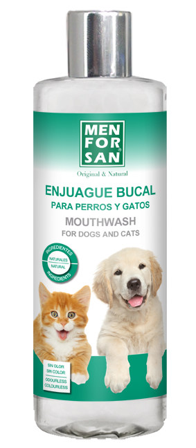 ENJUAGUE BUCAL PARA PERROS Y GATOS