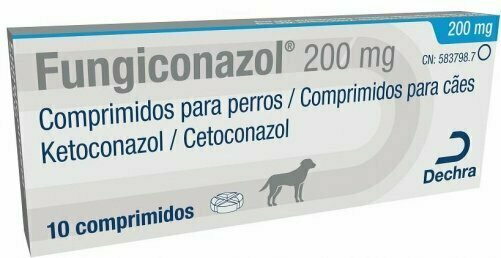 FUNGICONAZOL ALIMENTO COMPLEMENTARIO PARA PERROS FUNGICONAZOL 200 MG 10 COMPRIMIDOS