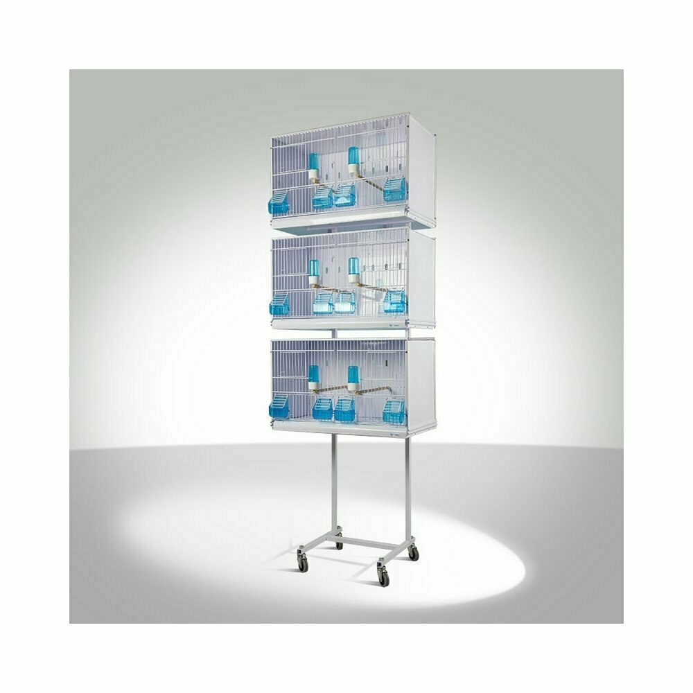 JAULAS NEW CANARIZ 3 jaulas, 4 altura, 1 columna 58x30x36h cm