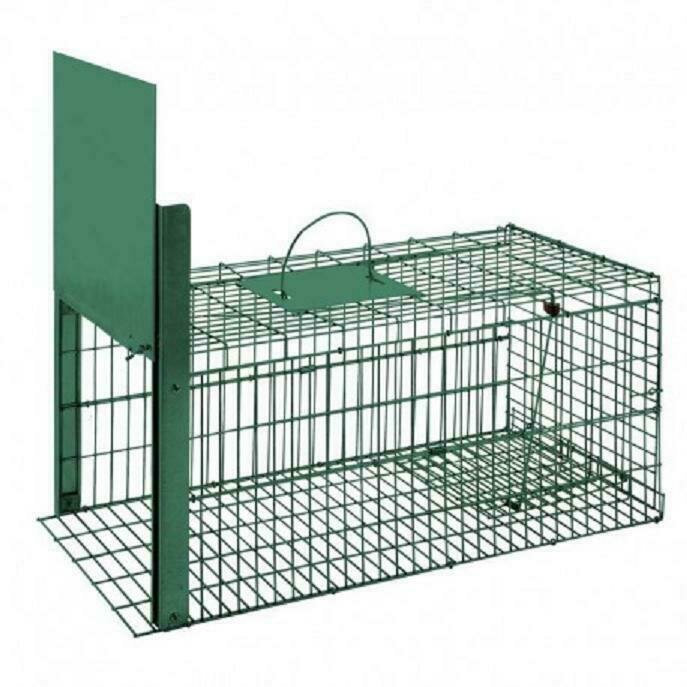 JAULA TRAMPA METALICA INOFENSIVA PLEGABLE 37x75x34 cm